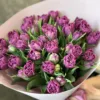 Букет з 25 піоноподібних тюльпанів “Castella”