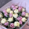 Букет МІКС з 25 піоноподібних тюльпанів