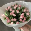 Букет з 35 піоноподібних тюльпанів “Mariage”
