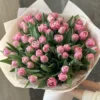 Букет з 51 піоноподібних тюльпанів “Vogue”