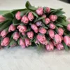 Букет з 15 або 25 рожевих тюльпанів