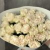 Букет з 25 піоноподібних троянд 