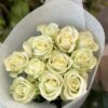 Букет з 11 білих троянд 