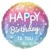 Фольгована куля "Happy Birthday to you" омбре