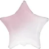 Фольгована куля "Зірка Біло-рожевий градієнт"