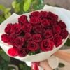 Букет 25 червоних троянд 