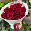 Букет 9 червоних троянд 
