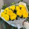 Букет з 7 або 9 Жовтих Хризантем