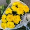 Букет з 7 або 9 Жовтих Хризантем