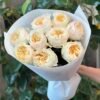 “Exclusive” Букет з 9 піоноподібних троянд "Avrora Garden"