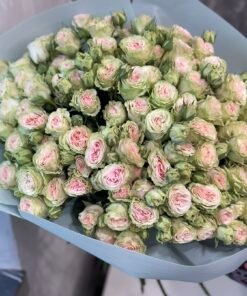 Букет з 25 гілок кущових троянд "Fibonacci Yantra"