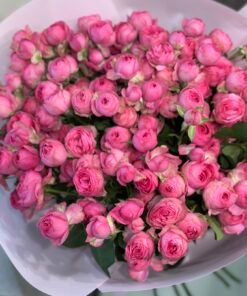 Букет з 25 гілок кущових троянд "Giselle"