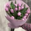 Букет з 15 піоноподібних тюльпанів 