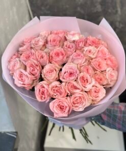 Букет з 35 або 51 піоноподібної троянди "Pinky Winky"