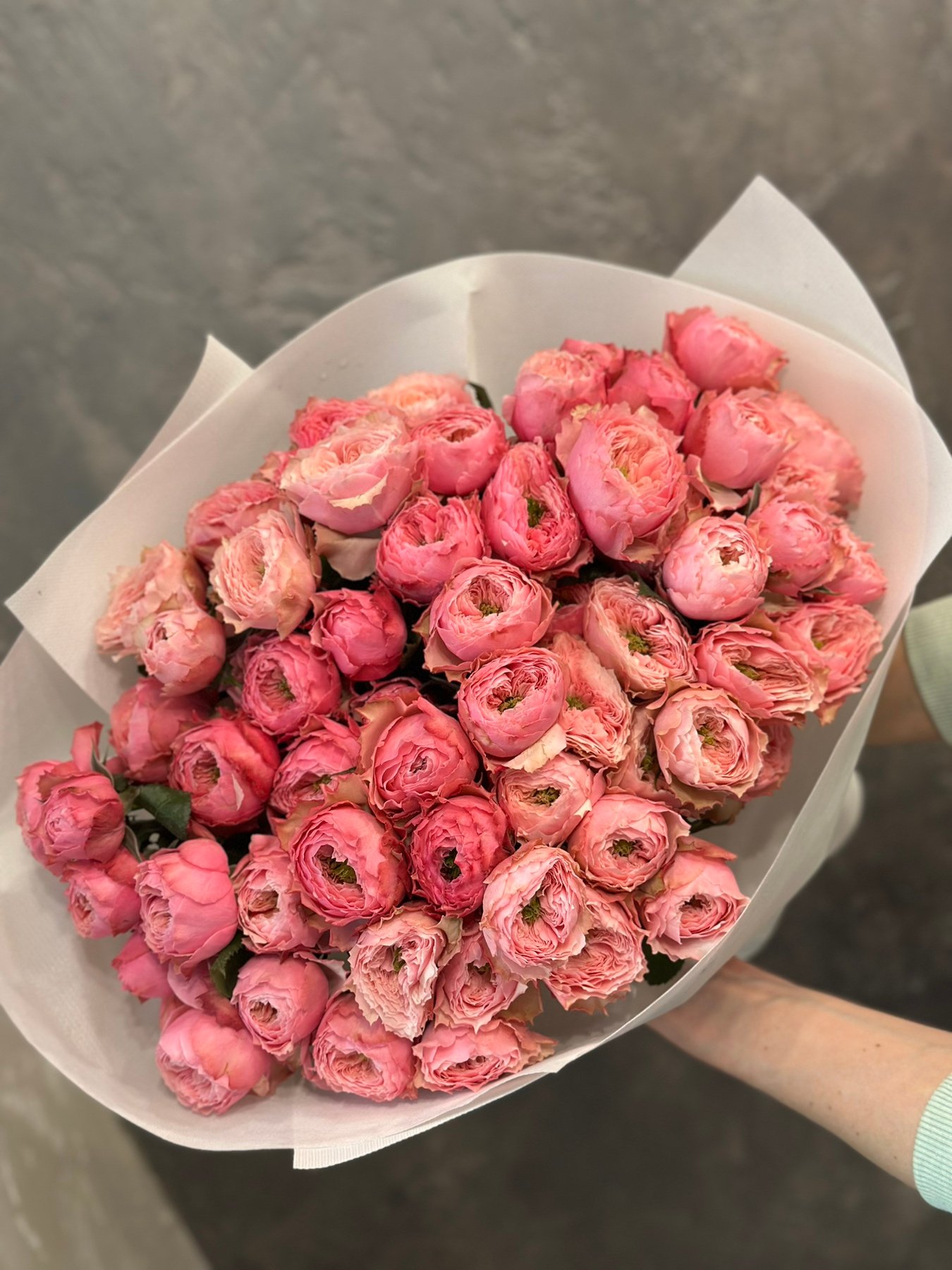 Букет з кущових троянд Abbey 19 шт