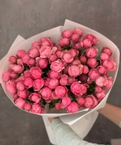 Букет з кущових троянд Silva Pink 21 шт