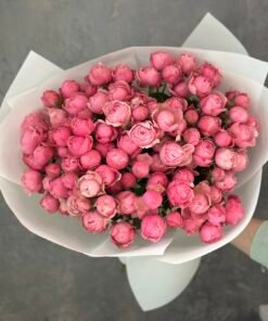 Букет з кущових троянд Silva Pink 25 шт