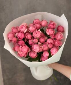 Букет з кущових троянд Silva Pink 9 шт