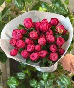 Букет з 7 гілок кущових троянд "Dune’s"