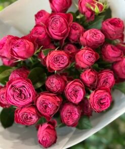 Букет з 7 гілок кущових троянд "Dune’s"