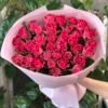 Букет з 35 малинових троянд 