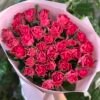 Букет з 35 малинових троянд 
