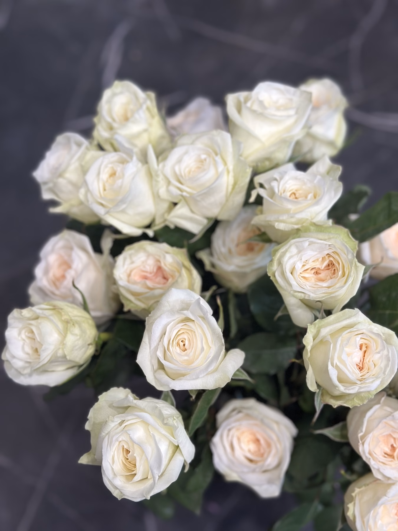 “Parfume” Букет з 9 білих троянд "White O'Hara"