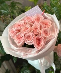 “Parfume” Букет з 11 піоноподібних троянд "Pink O'Hara"