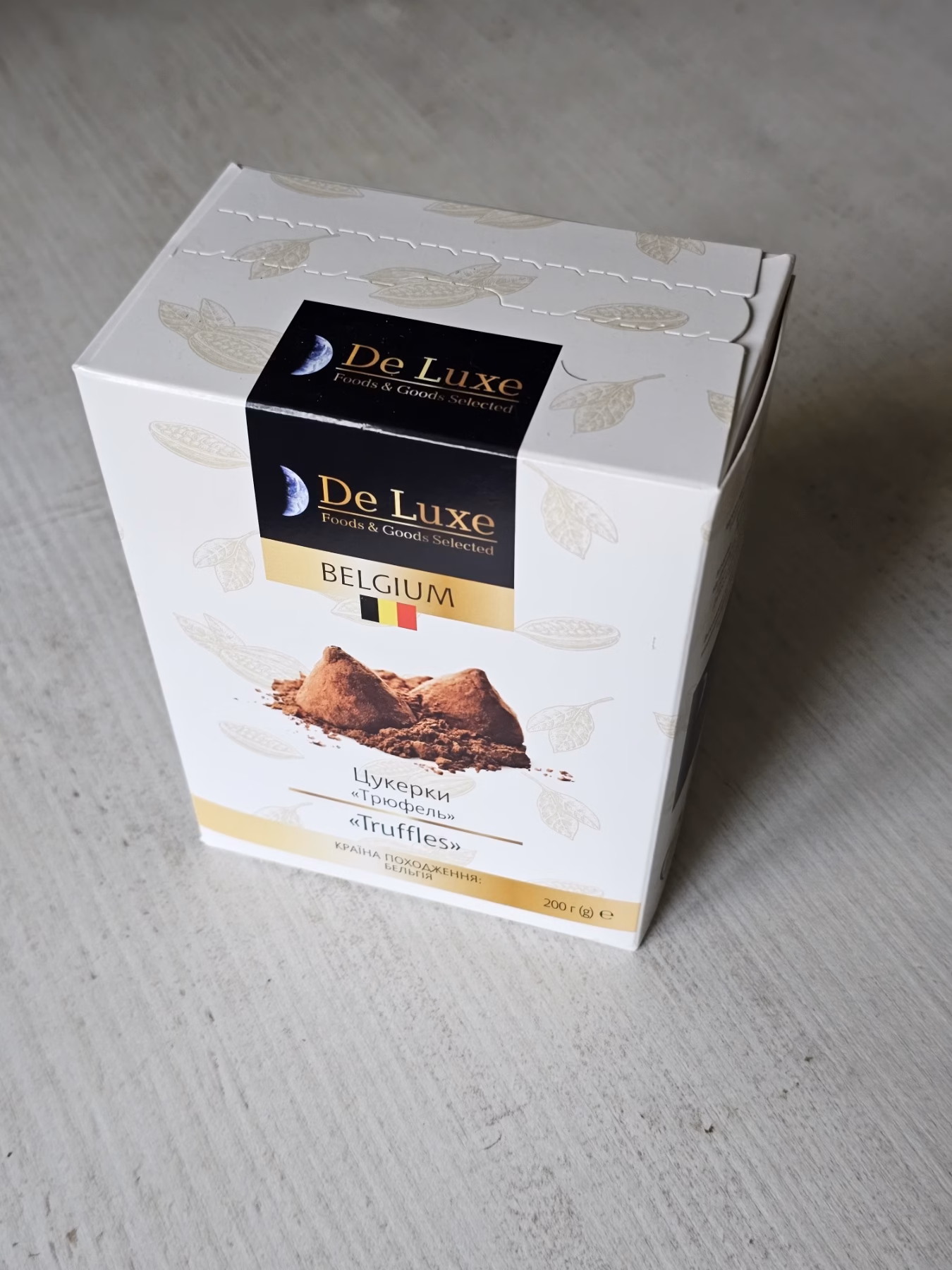 Цукерки DeLuxe F&G Selected Трюфель 200г